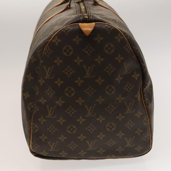 LOUIS VUITTON Monogram Keepall 55 Boston Bag M41424 LV Auth 131775 - Picture 4 of 16